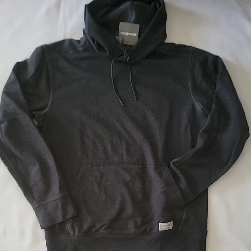 Mens Eddie Bauer Soft Cotton Pull Over Hoodie,New With Tags,Small,Heathered Blue